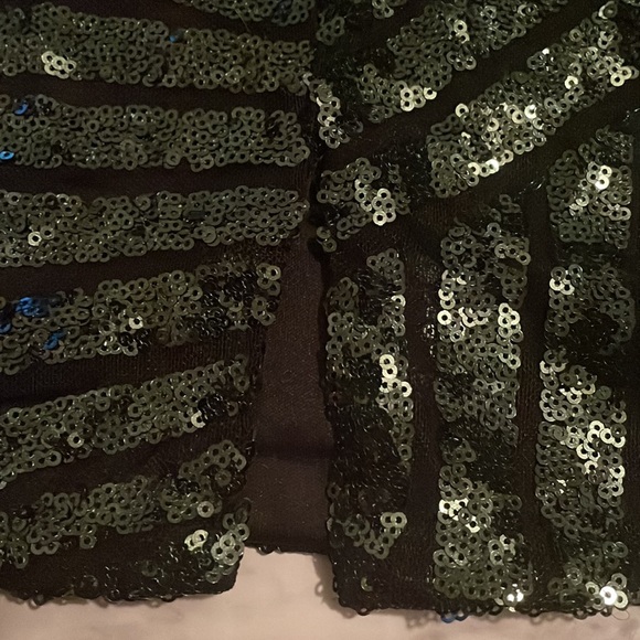 NWT Green Sequin Bodycon Dress - Picture 4 of 8